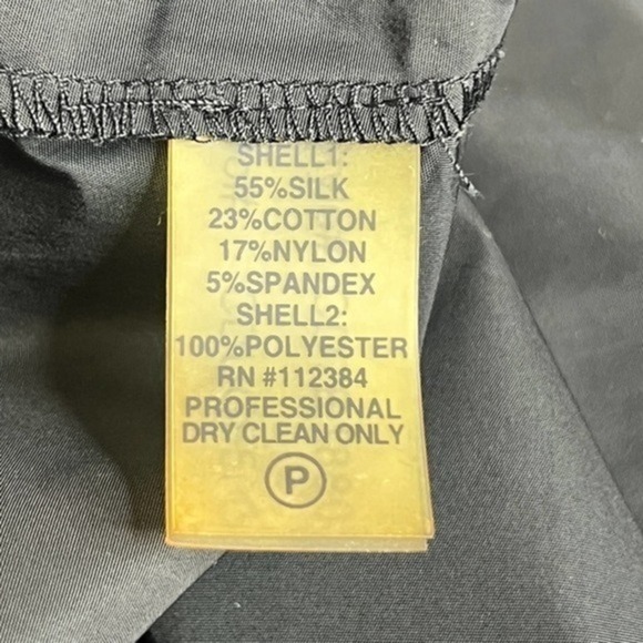 Vintage Calvin Klein Drop Waist Silk Blend‎ Taffeta Evening Dress Size Small - Picture 10 of 12